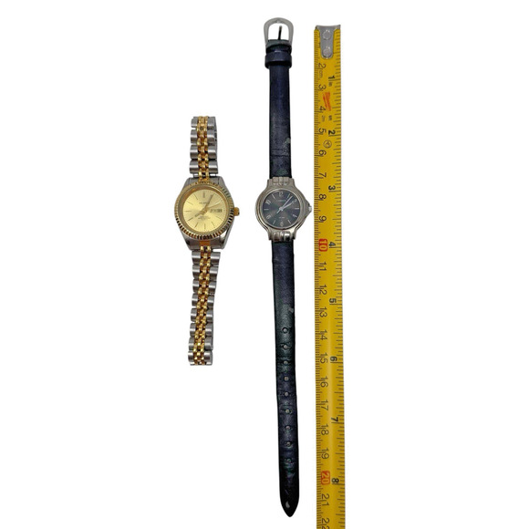 Lot of 2 Helbros & Carriage Timex Watches Quartz Untested Needs Batteries READ - Picture 4 of 16